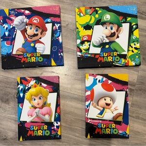 Super Mario Bros wall art Set of 4